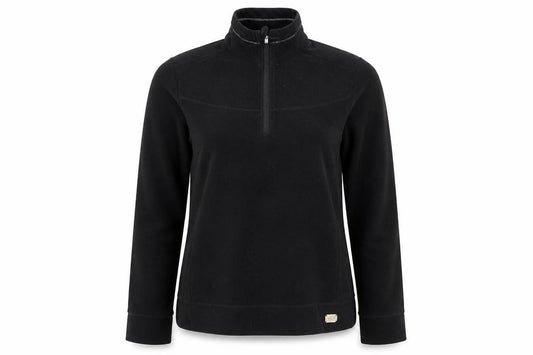 Front view of Champion unisex black medium pullover sweatshirt