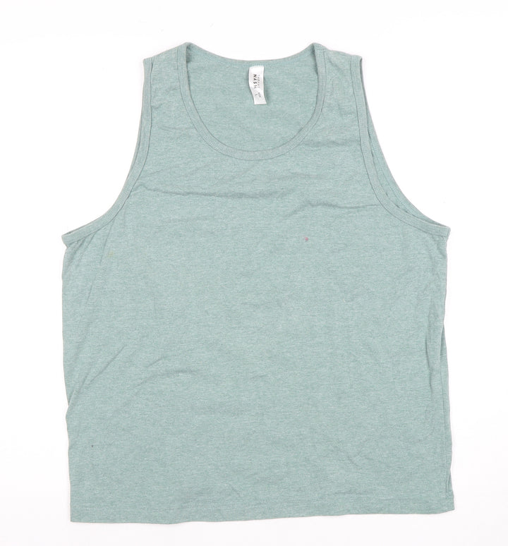 Thomas Nash Men's Green Sleeveless T-Shirt L