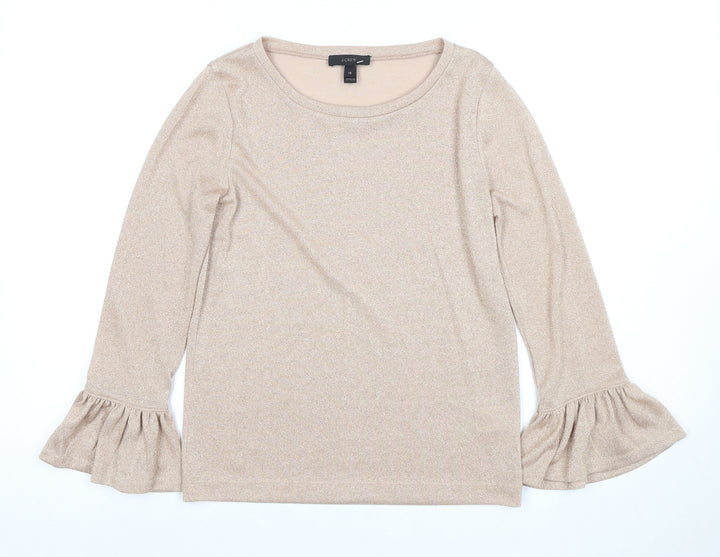 J.Crew Beige Women's Blouse XS Flared Sleeve