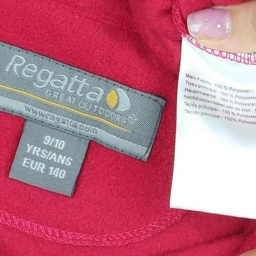 Regatta Girls Red Fleece Jacket, 10Y, Casual Comfort