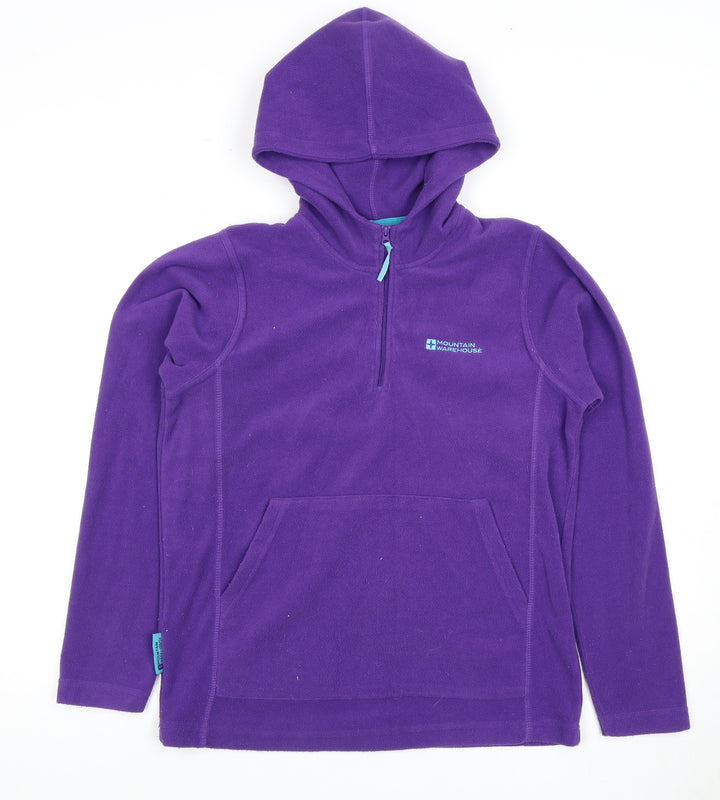 Mountain Warehouse Girls Purple Fleece Hoodie, Size 14