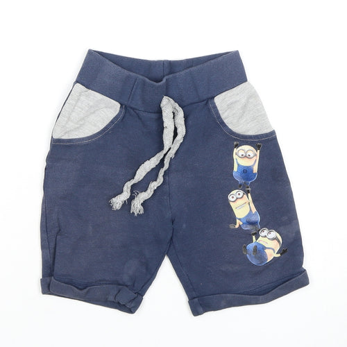Despicable Me Boys Blue Casual Shorts 5-6 Years