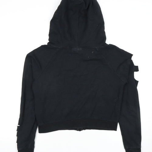 Firetrap Women's Black Full Zip Hoodie, Size 8