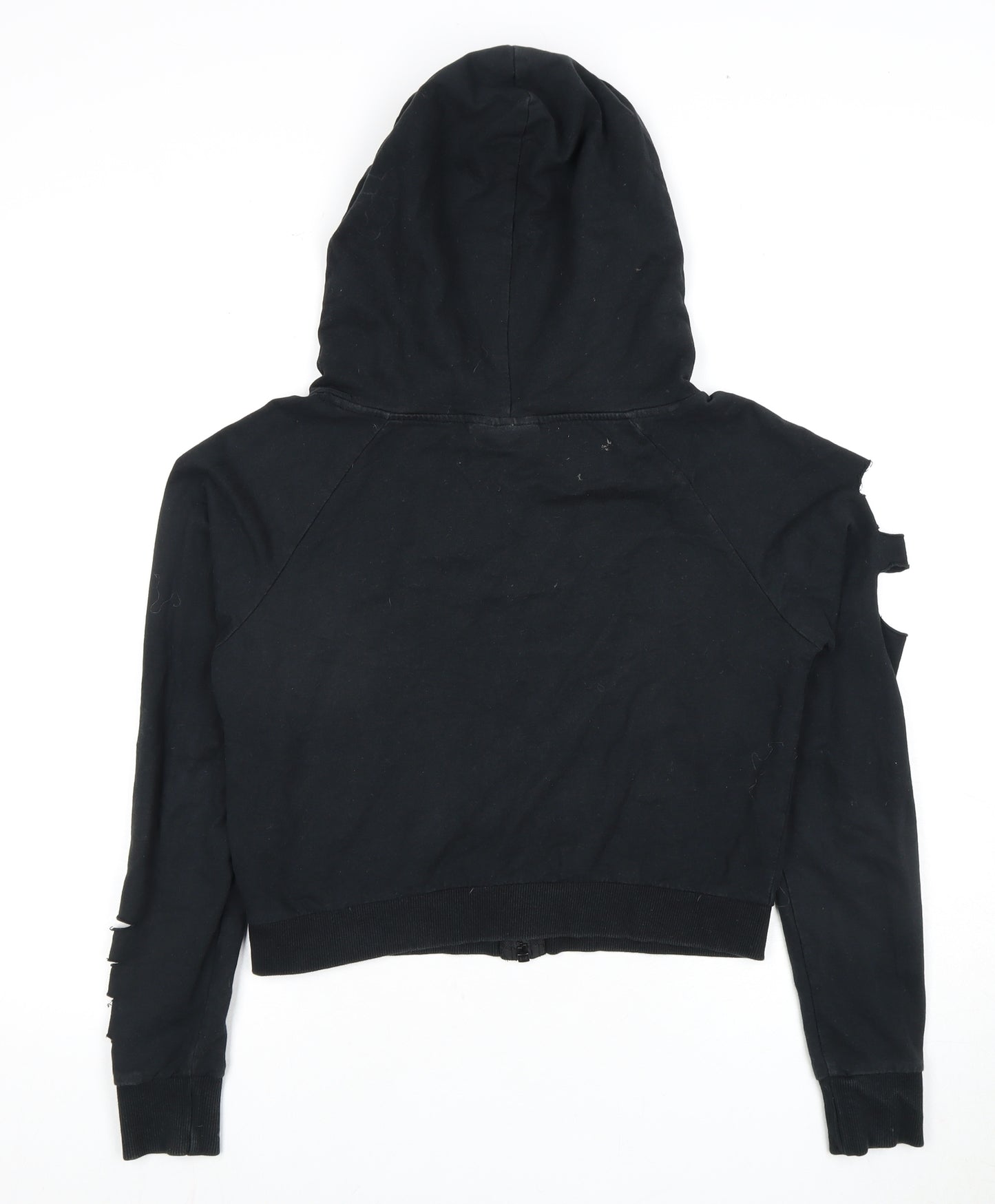 Firetrap Women's Black Full Zip Hoodie, Size 8