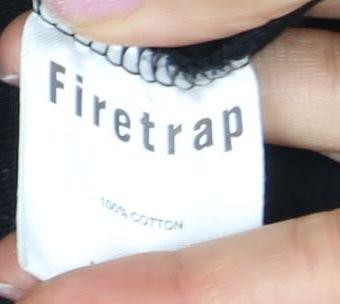 Firetrap Women's Black Full Zip Hoodie, Size 8