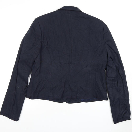 TOAST Women's Blue Blazer, Size 18, Business Elegance