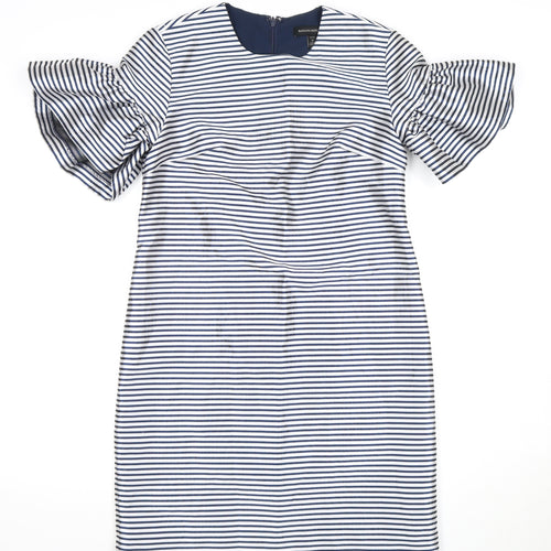Banana Republic Women's Navy Stripe Petite Bodycon Dress