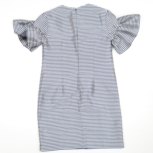 Banana Republic Women's Navy Stripe Petite Bodycon Dress