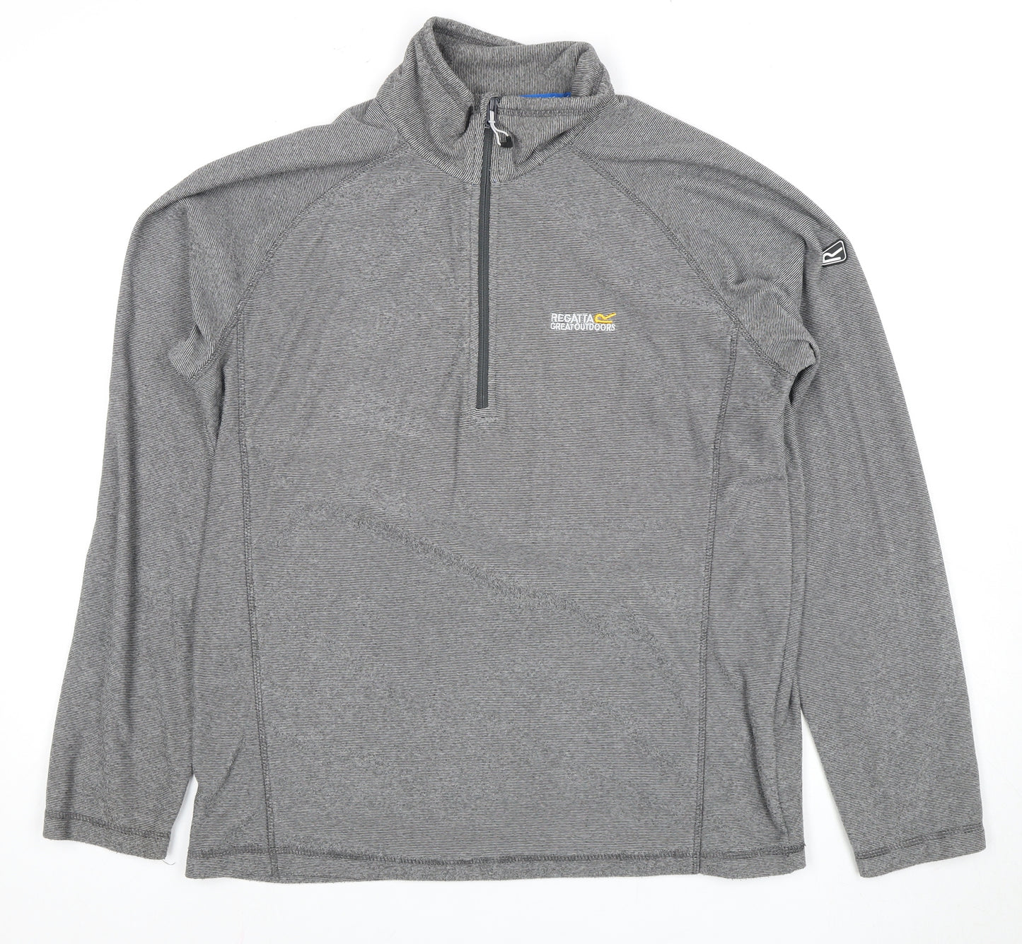 Regatta Men's Grey 1/4 Zip Sweatshirt Size L
