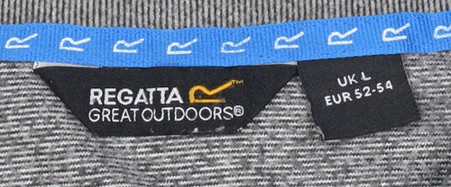 Regatta Men's Grey 1/4 Zip Sweatshirt Size L