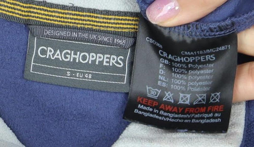 Craghoppers Men's Blue Lightweight 1/4 Zip Sweatshirt S