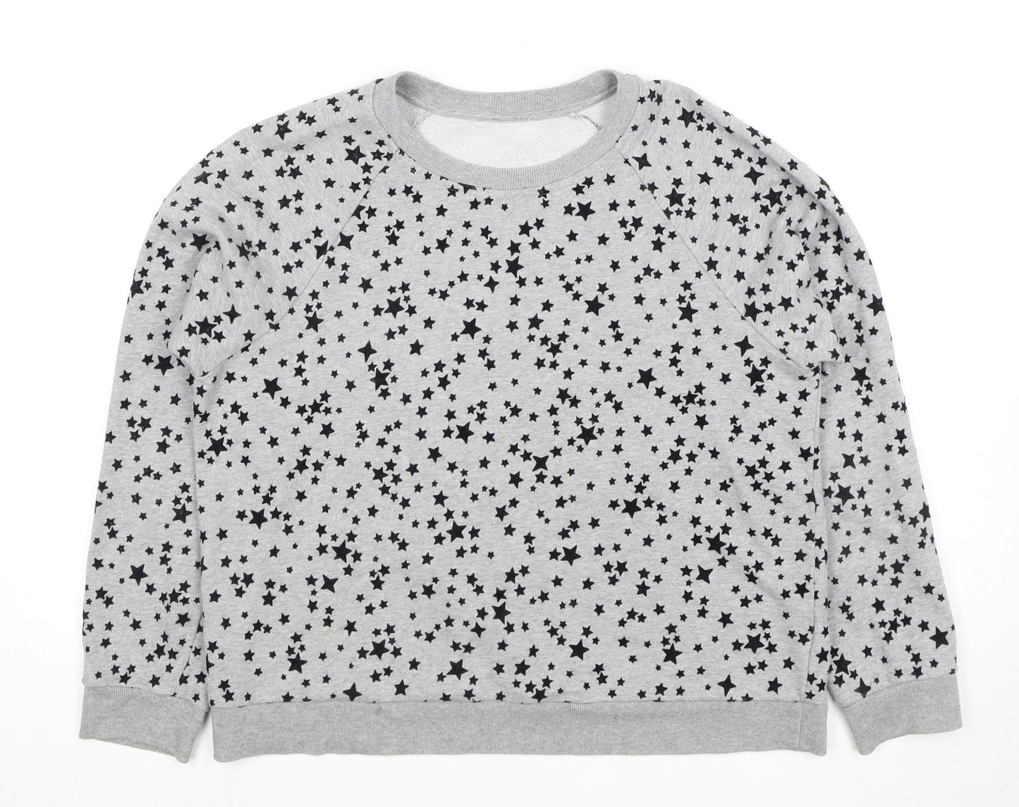 Whistles Women's Grey Star Pullover Sweatshirt M