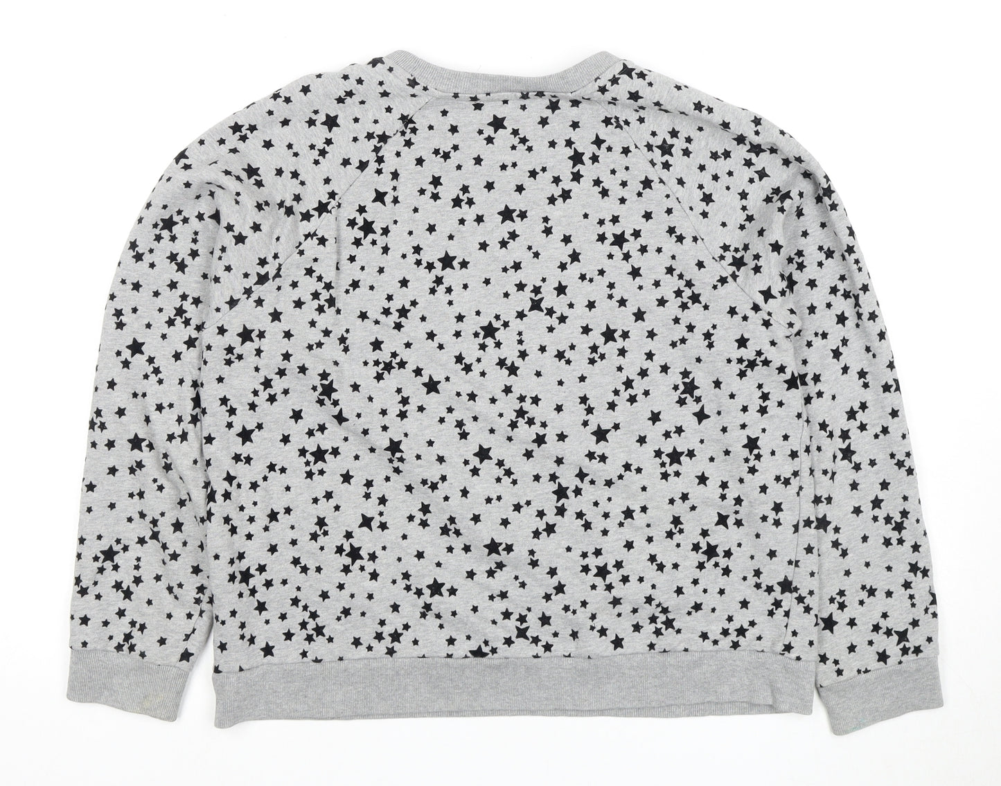 Whistles Women's Grey Star Pullover Sweatshirt M
