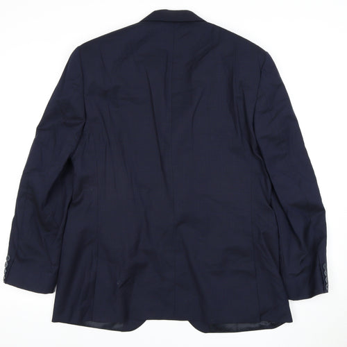 Jaeger Men's Blue Wool Blazer 40S