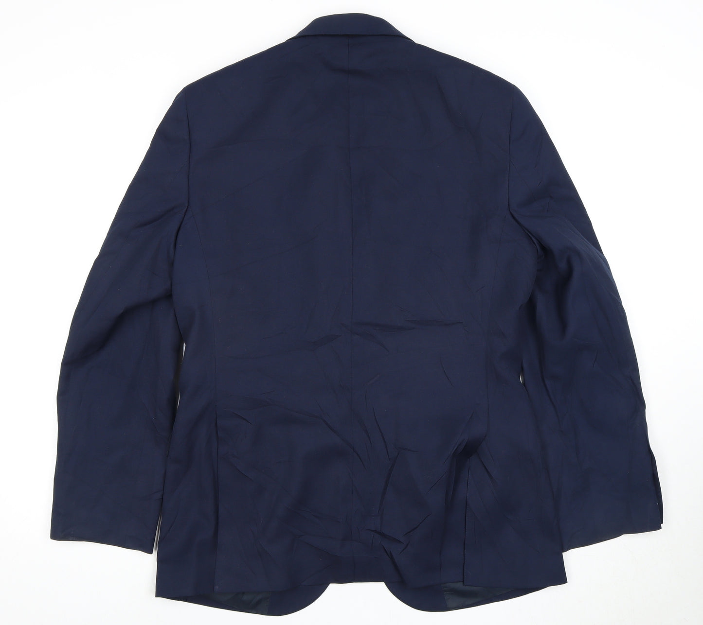 Moss Esq Men's Blue Blazer 48 Regular Single-Breasted