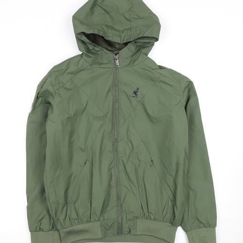 Kangol Boys Green Hooded Basic Jacket Size 13
