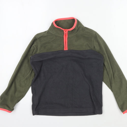 OshKosh B'gosh Girls Green Full Zip Fleece Sweatshirt 7 Years