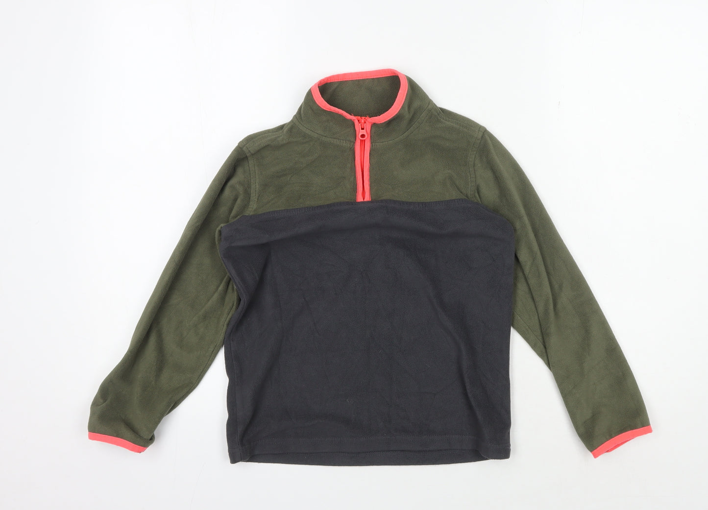 OshKosh B'gosh Girls Green Full Zip Fleece Sweatshirt 7 Years