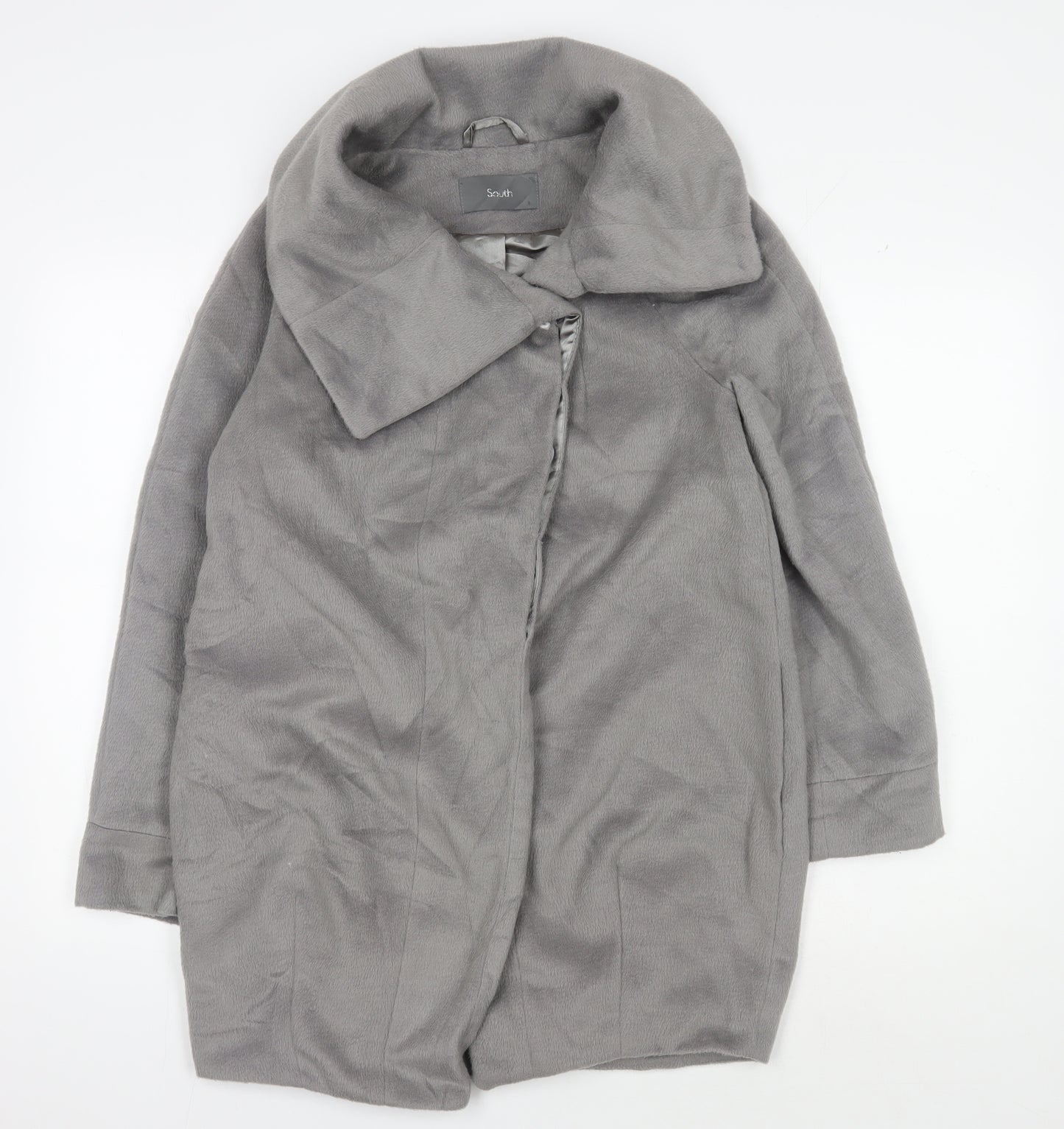 South Women's Grey Mid-Length Coat Size 10