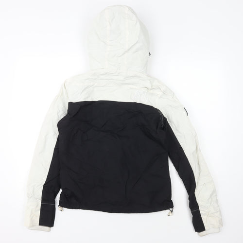 Superdry Women's Black White Windbreaker Jacket Size S