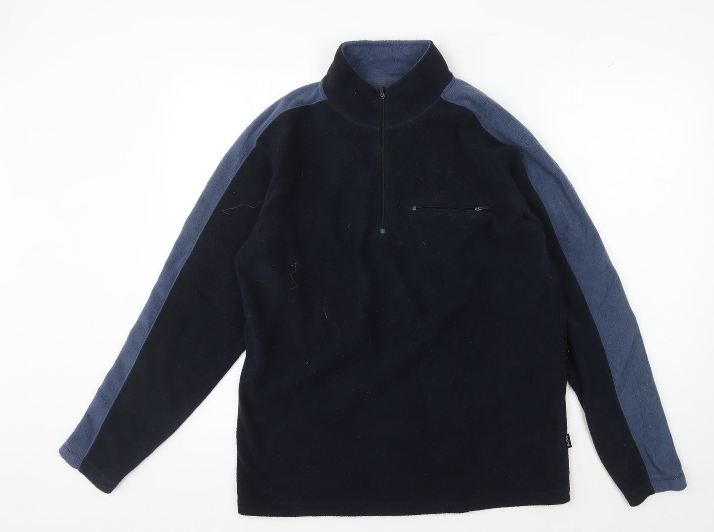 Peter Storm Men's Small Black Fleece Pullover Sweatshirt