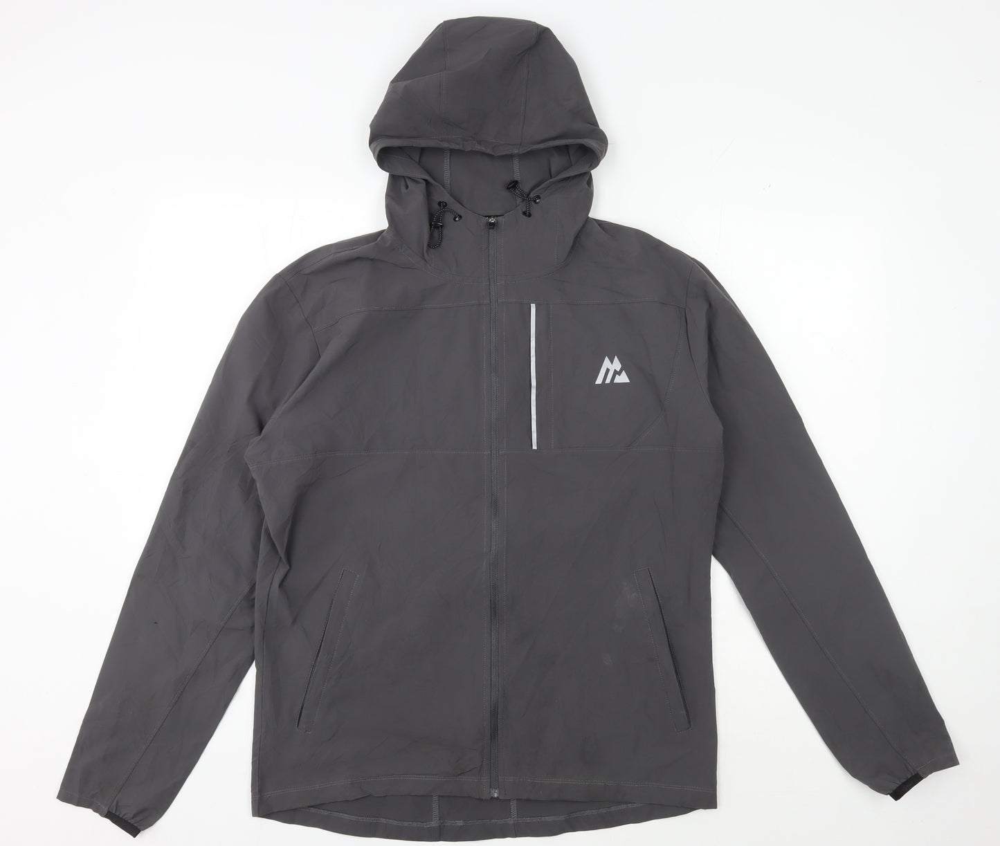 Montirex Men's Black Hooded Basic Jacket M