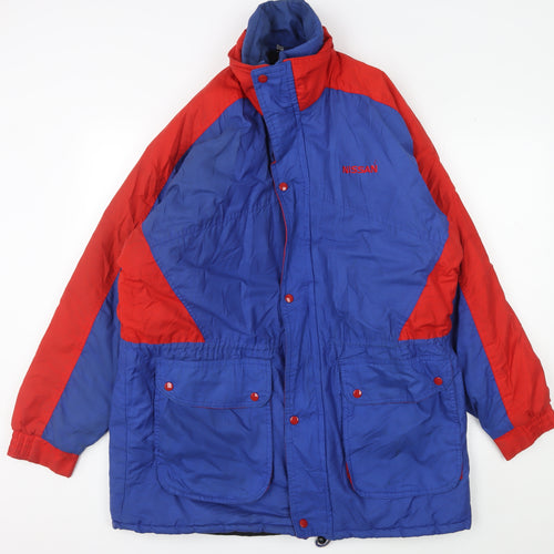Nissan Men's Blue Red Basic Jacket L Size
