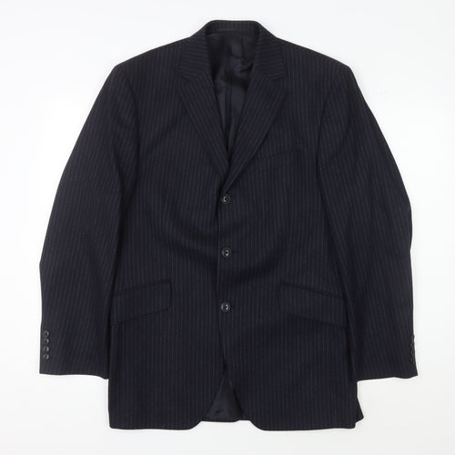 Austin Reed Men's Blue Stripe Suit Jacket Size 40R