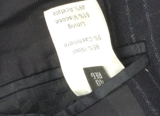 Austin Reed Men's Blue Stripe Suit Jacket Size 40R