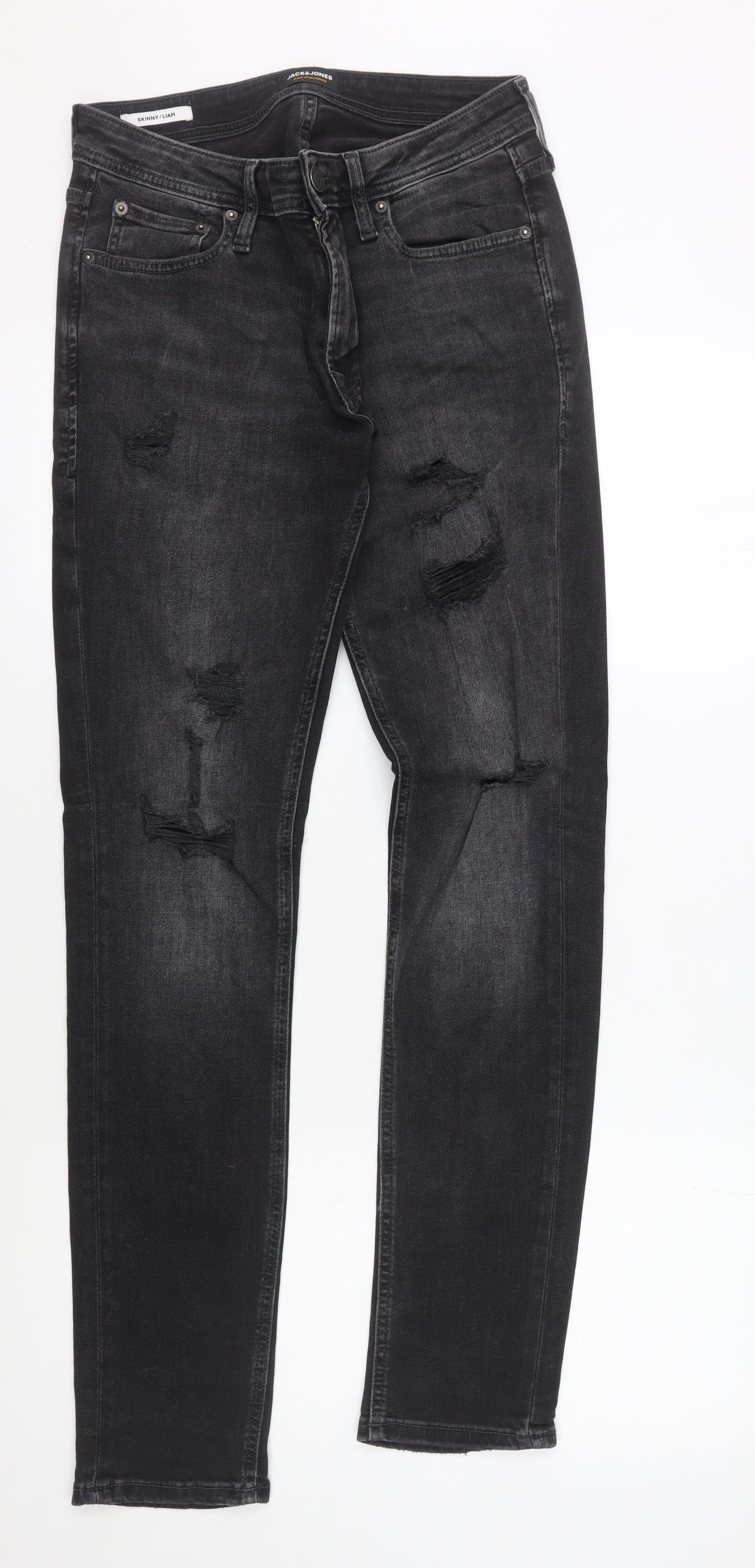 Jack & Jones Men’s Black Skinny Jeans Size 31