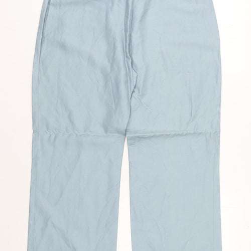 Laura Ashley Women's Blue Straight Trousers Size 14