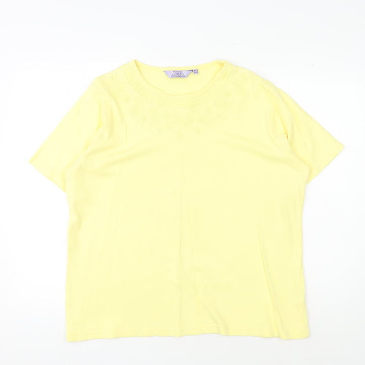 Honor Millburn Women's Yellow XL Cotton T-Shirt