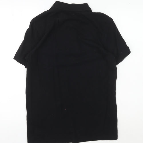 Jack & Jones Men's Black Polo Shirt S Short Sleeve Logo