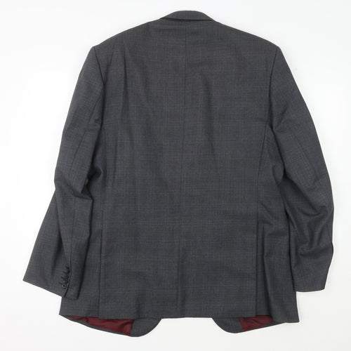 Dehavilland Men's Grey Check Regular Fit Blazer 40R