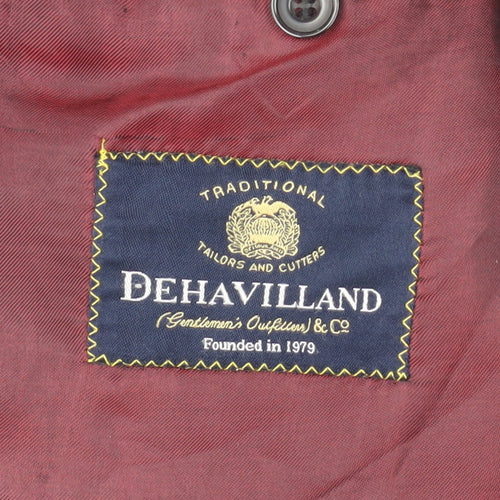 Dehavilland Men's Grey Check Regular Fit Blazer 40R