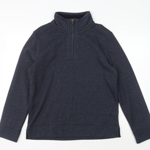 Fat Face Men's Blue Small 1/2 Zip Sweatshirt