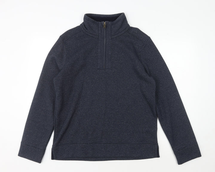 Fat Face Men's Blue Small 1/2 Zip Sweatshirt