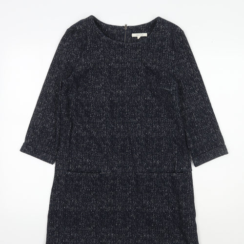 White Stuff Women's Black Shift Dress, Size 10, Autumn Casual