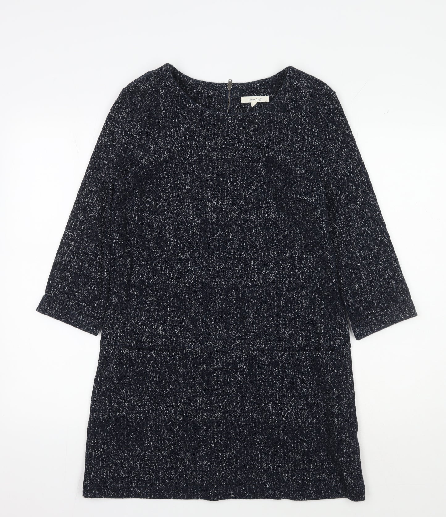White Stuff Women's Black Shift Dress, Size 10, Autumn Casual
