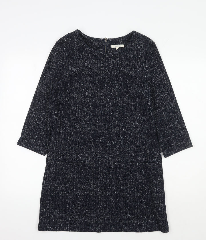 White Stuff Women's Black Shift Dress, Size 10, Autumn Casual