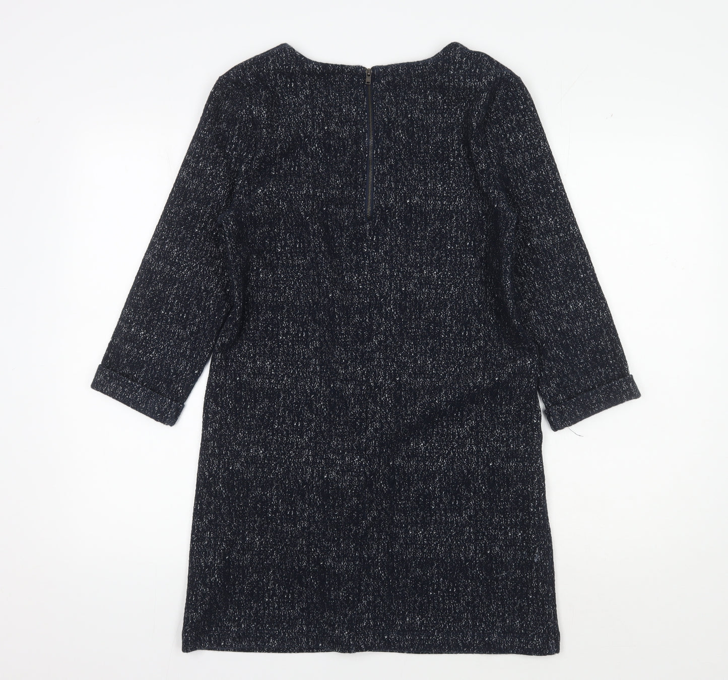 White Stuff Women's Black Shift Dress, Size 10, Autumn Casual