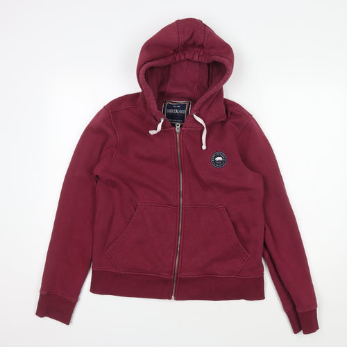 Soulcal & Co Women's Red Zip Hoodie Size 14