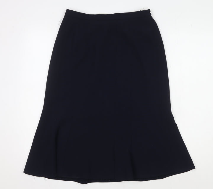 Eastex Women's Black Polyester Midi Pencil Skirt - Size 10