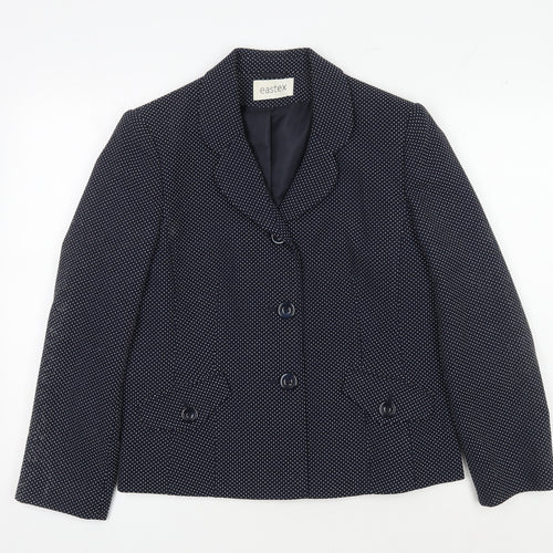 Eastex Women's Black Polka Dot Jacket Size 12
