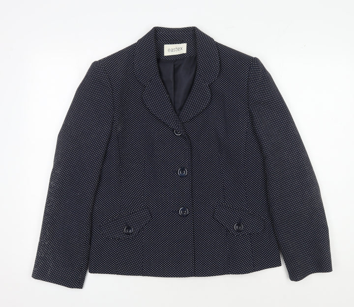 Eastex Women's Black Polka Dot Jacket Size 12