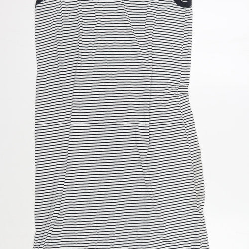 Massimo Dutti Women's Black Striped Tank Dress L