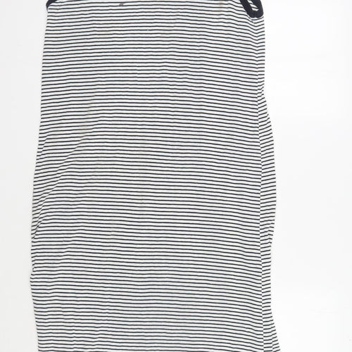 Massimo Dutti Women's Black Striped Tank Dress L