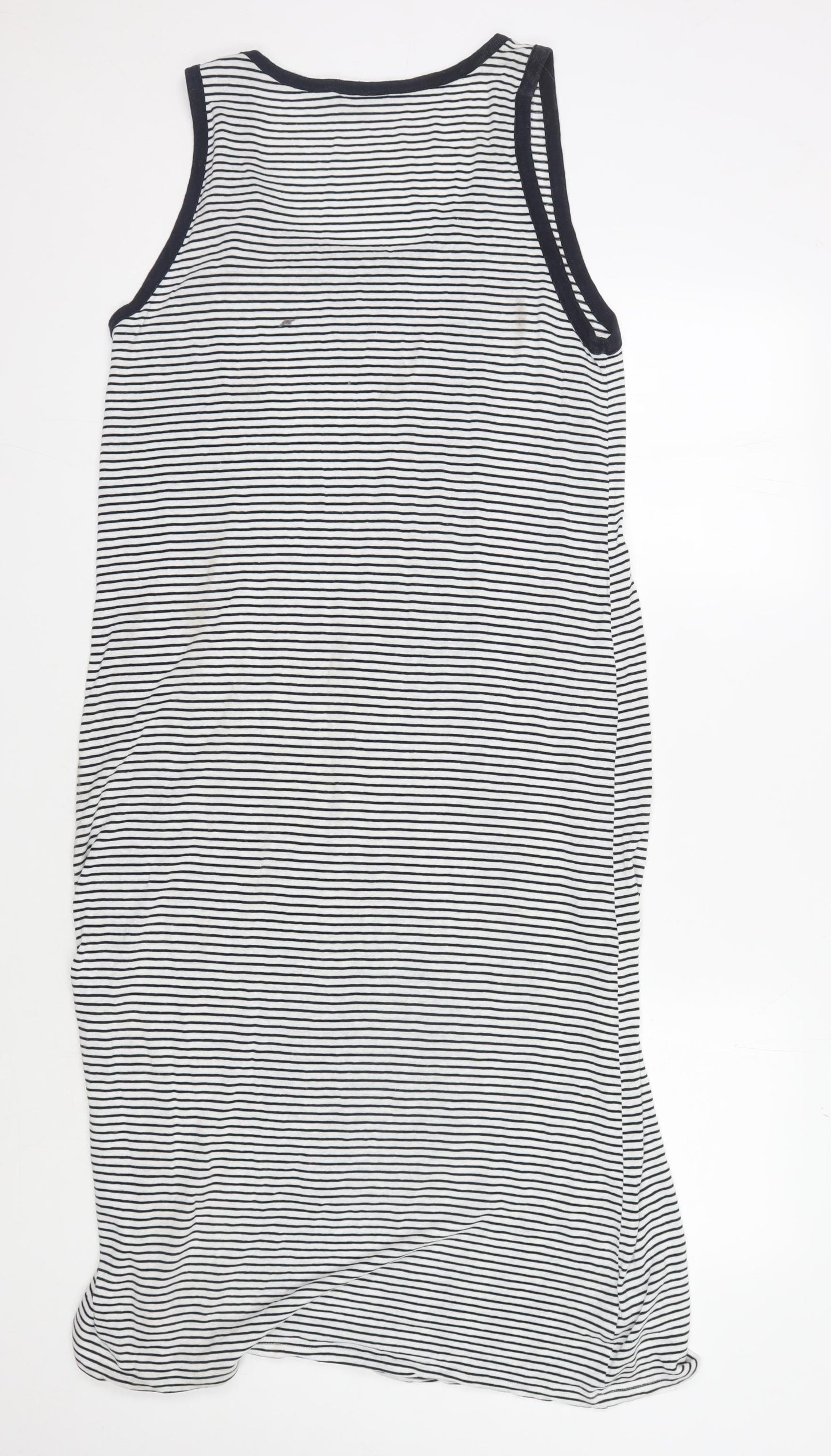 Massimo Dutti Women's Black Striped Tank Dress L