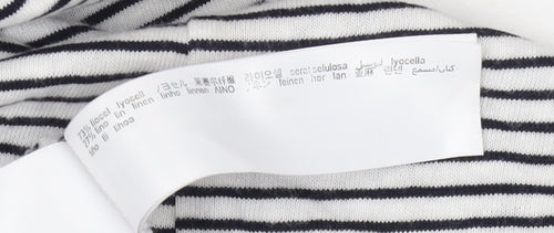 Massimo Dutti Women's Black Striped Tank Dress L