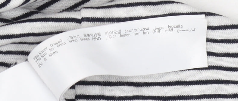 Massimo Dutti Women's Black Striped Tank Dress L